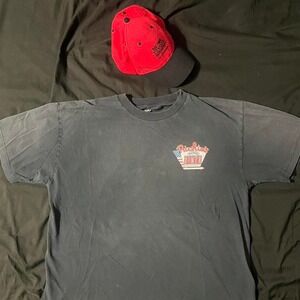 Retro Black XL vintage "Richie's Dinner" Heavy cotton blend, Nice sun fade